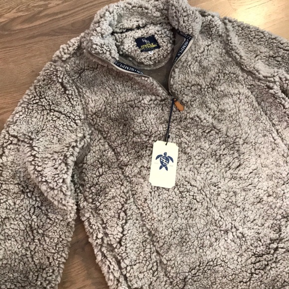 Simply southern sherpa pullover gray Clearance